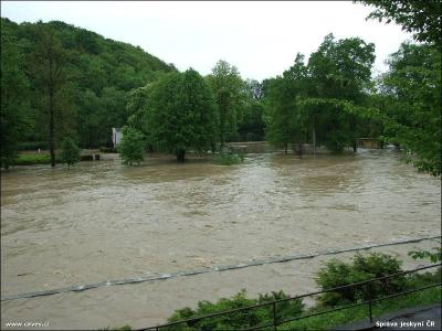 Povodně v Teplicích nad Bečvou, květen 2010