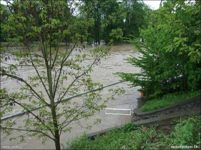 Povodně v Teplicích nad Bečvou, květen 2010