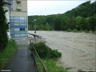 Povodně v Teplicích nad Bečvou, květen 2010