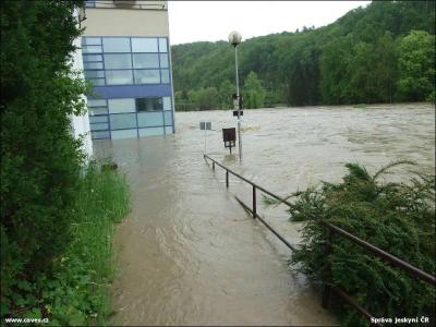 Povodně v Teplicích nad Bečvou, květen 2010