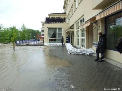 Povodně v Teplicích nad Bečvou, květen 2010