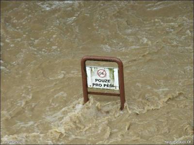 Povodně v Teplicích nad Bečvou, květen 2010