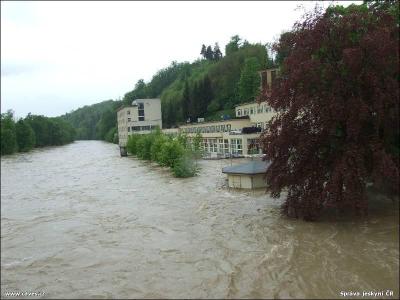 Povodně v Teplicích nad Bečvou, květen 2010