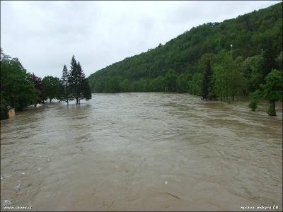 Povodně v Teplicích nad Bečvou, květen 2010
