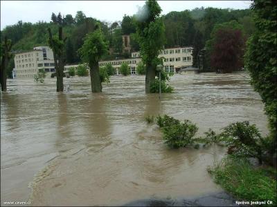 Povodně v Teplicích nad Bečvou, květen 2010