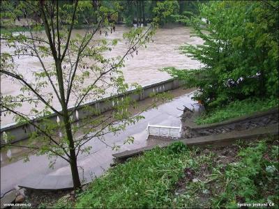 Povodně v Teplicích nad Bečvou, květen 2010