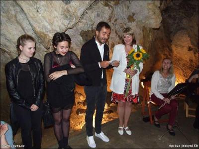 Zahajovací projev kurátora výstavy Pepy Divína byl opravdu veselý.