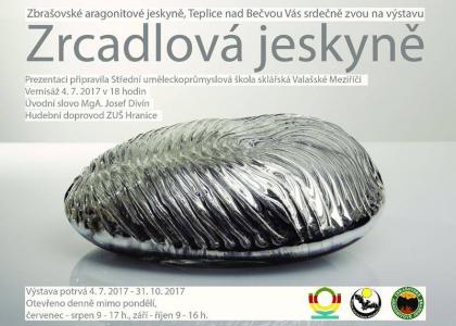 Výstava Zrcadlová jeskyně  - plakát