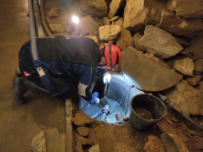 Čistění jímek. Foto Slavomír Černý