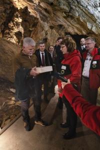 Zbrašovské aragonitové jeskyně poprvé v dějinách hostily prezidenta